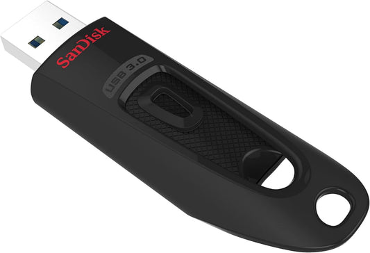 SanDisk 128GB Ultra USB 3.0 Flash Drive, Black - SDCZ48-128G-GAM46 (OPEN BOX-DAMAGE BOX)