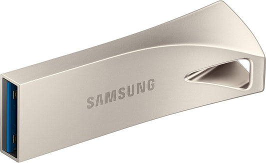 NEW SAMSUNG BAR Plus 128GB USB 3.1 Flash Drive Champagne Silver MUF-128BE3/AM