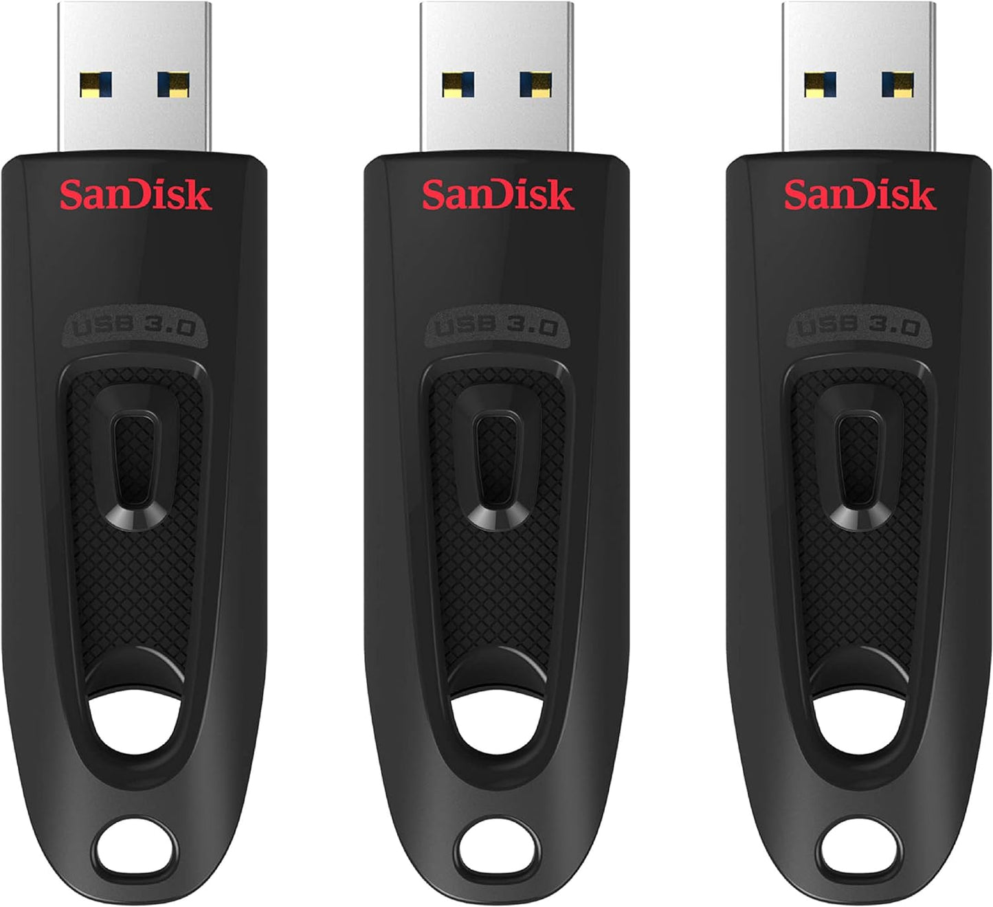 SanDisk - Ultra 32GB USB 3.0 Flash Drive with Hardware Encryption (3-Pack) - Black