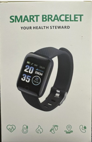 Smart Bracelet "Your Health Steward" Fitness Tracker/ Smart Health & HR Monitor