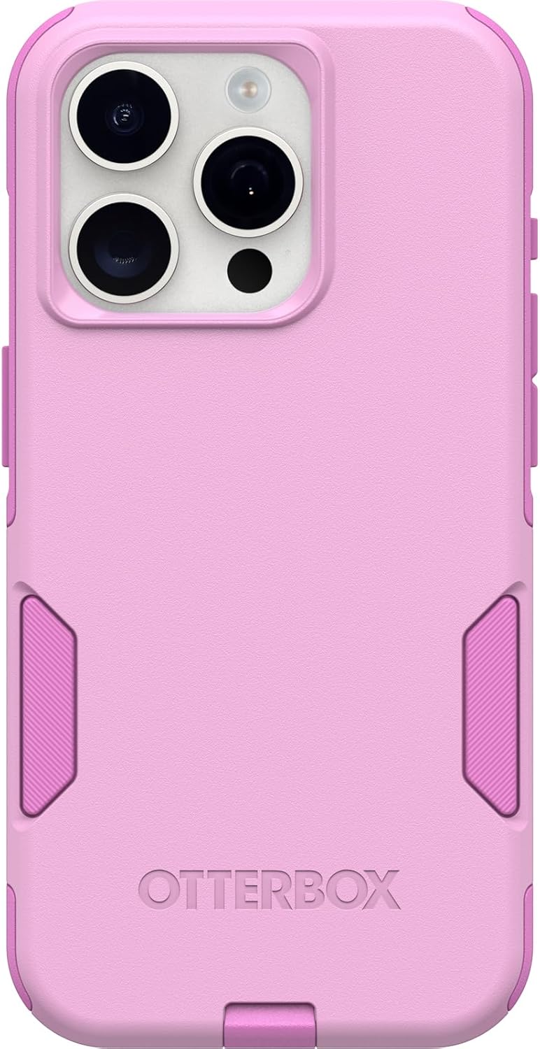 OtterBox Case for iPhone 15 Pro (Only) Commuter Series - Run Wildflower (Pink) (OPEN BOX)