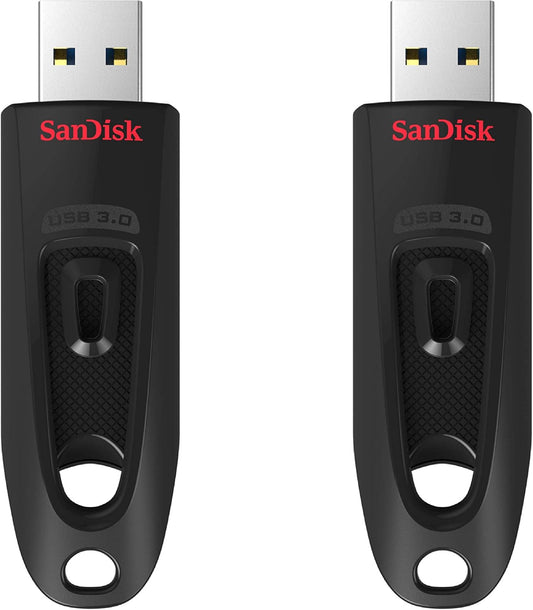 SanDisk SDCZ48-064G-GAM462 2-Pack Ultra USB 3.0 64GB Flash Drive (2 x 64GB)