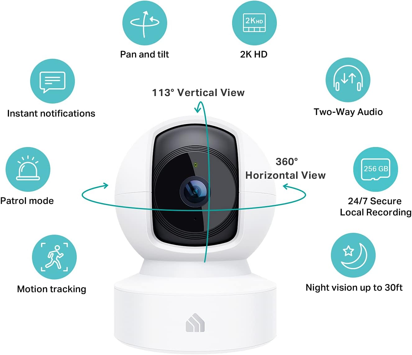 TP-Link KC410s Kasa Spot Pan Tilt 2K QHD Color Night Vision Alexa & Google Home (OPEN BOX)