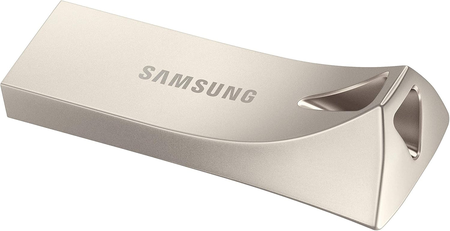 NEW SAMSUNG BAR Plus 128GB USB 3.1 Flash Drive Champagne Silver MUF-128BE3/AM