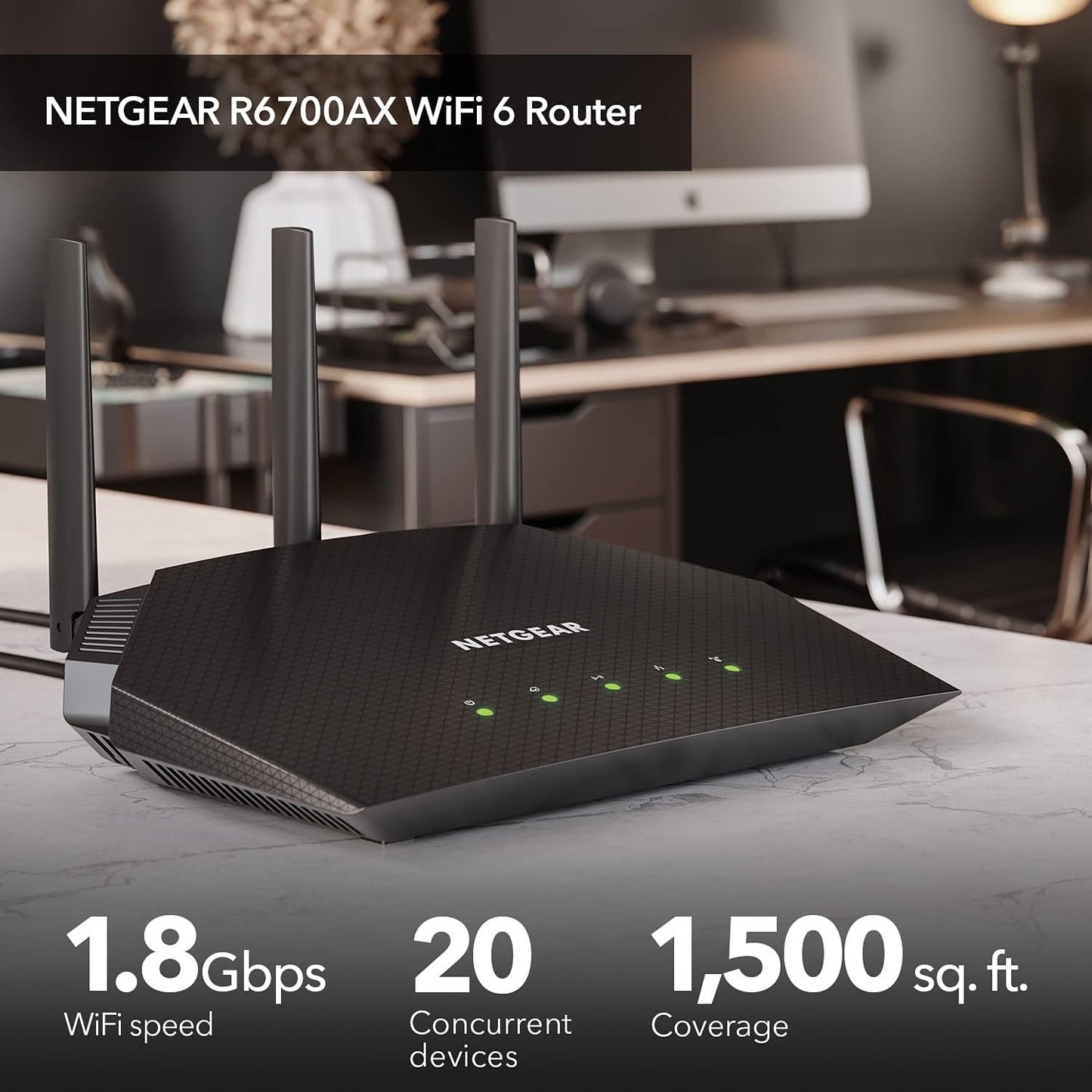 NETGEAR AX1800 WiFi 6 Router R6700AX  (OPEN BOX)