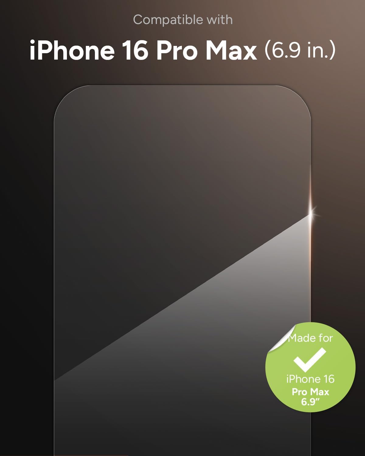 ZAGG Glass Elite - Screen Protector for iPhone 16 Pro Max (OPEN BOX)