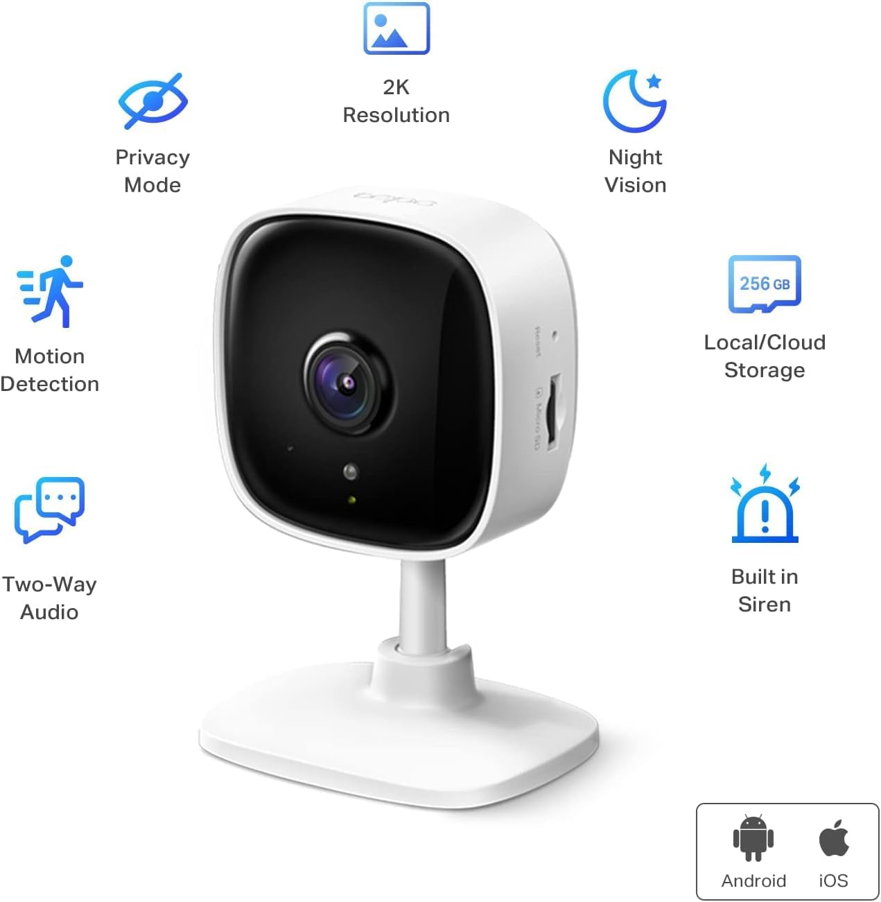 TP-LINK 2K Home Security Wi-Fi Camera Tapo C110 2pc (OPEN BOX)