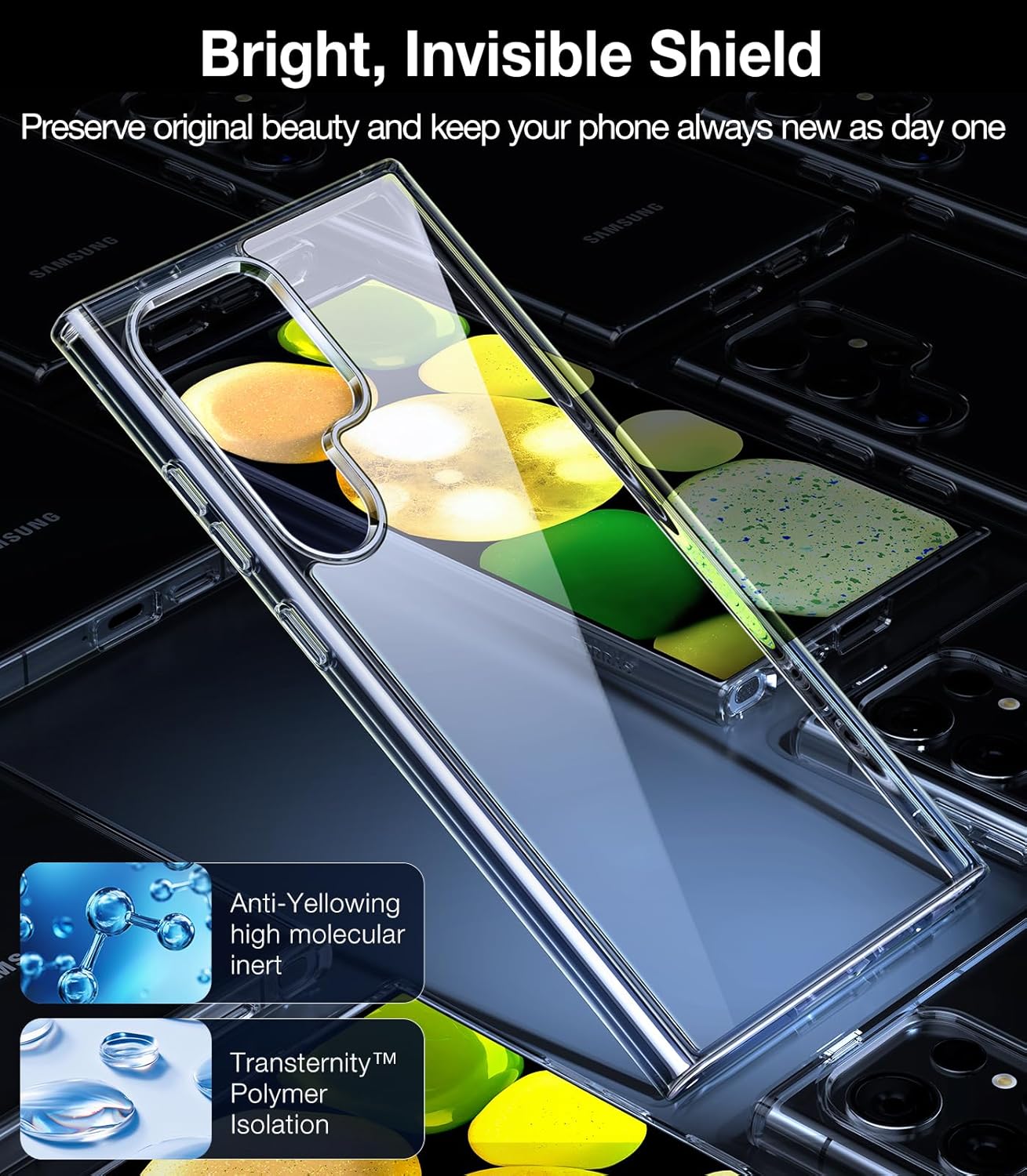 TORRAS Diamond Designed for Samsung Samsung Galaxy S24 Ultra Case 6.8" Clear (OPEN BOX