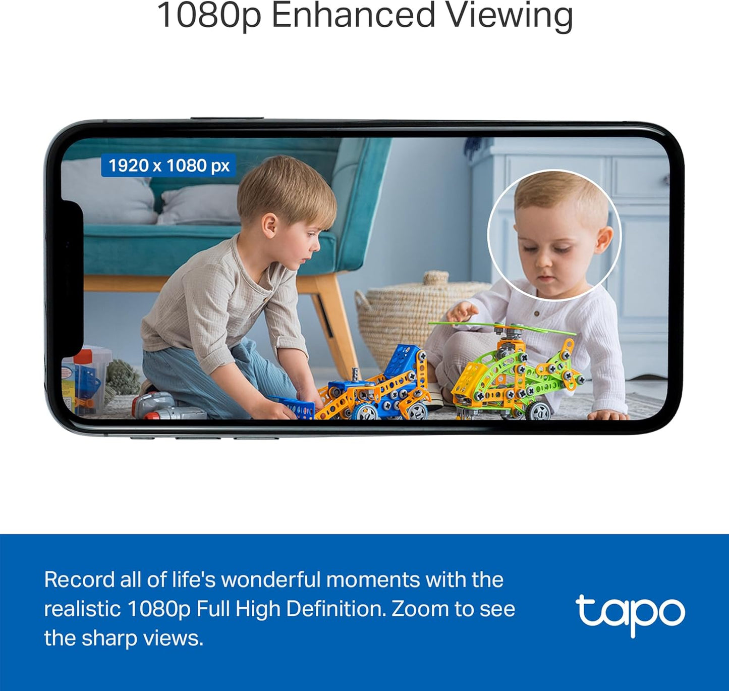 Tapo C101 Security Camera 1080P Indoor Baby Pet Monitor Night Vision Alexa (OPEN BOX)