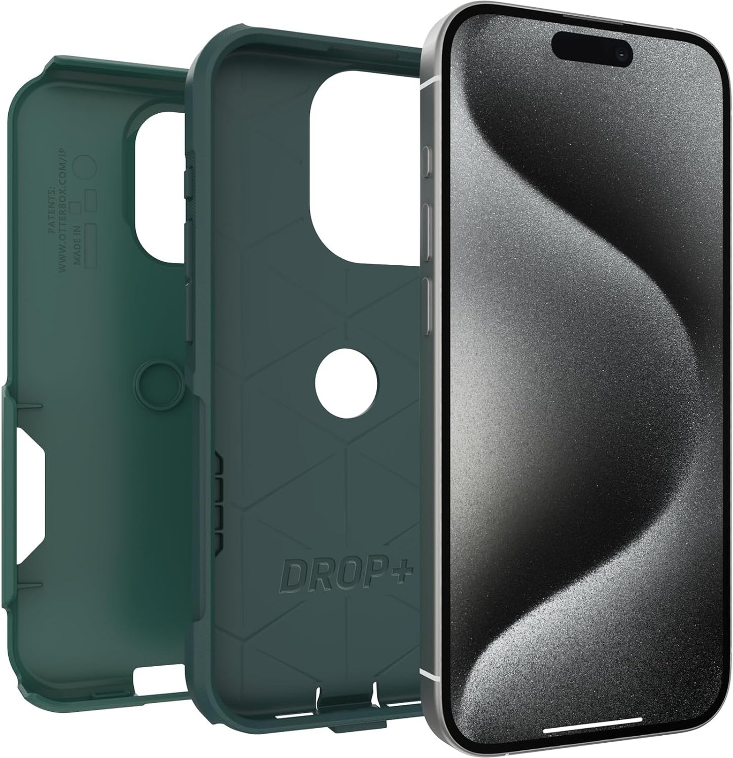 OtterBox Commuter Series iPhone 15 Pro Case (Only) - Get Your Greens (OPEN BOX)