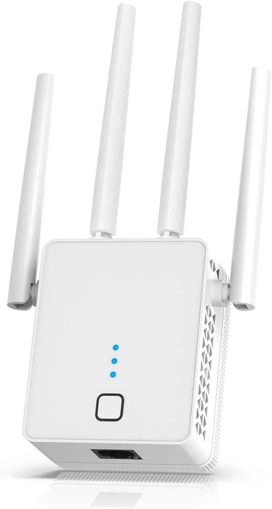 Wifi Extender 2024 Fastest Wifi Booster 1200Mbps Dual Band (5Ghz/2.4Ghz) Wifi (OPEN BOX)