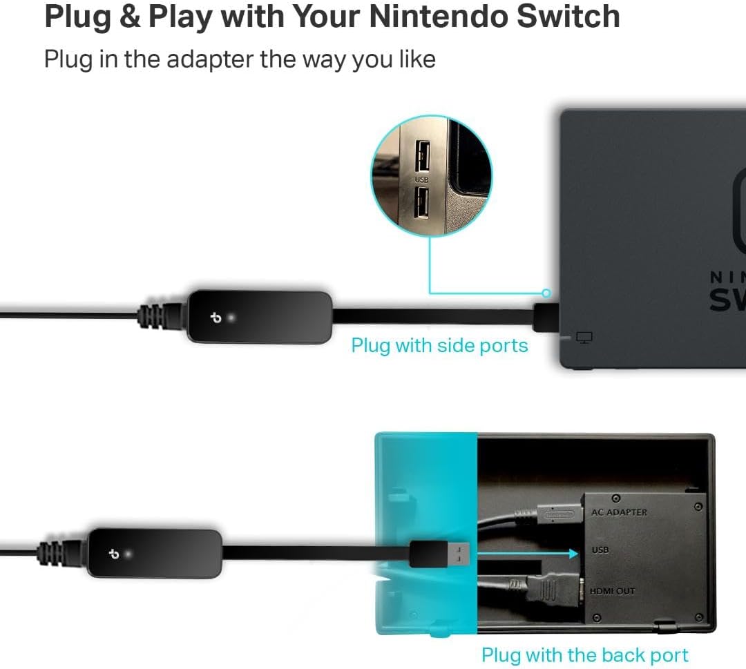 TP-Link USB to Ethernet Adapter (UE306) Supports Nintendo Switch (OPEN BOX)