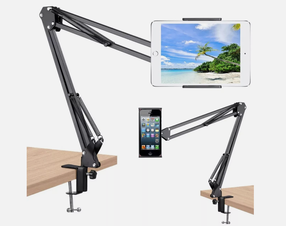 Tablet Holder Mount Stand Rack 360° Flexible Arm Desk Bed for 4-10.6" iPad Phone