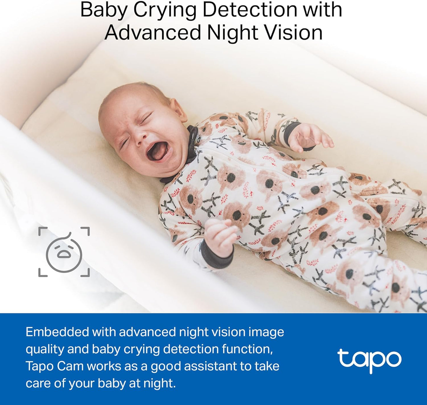 Tapo C101 Security Camera 1080P Indoor Baby Pet Monitor Night Vision Alexa (OPEN BOX)