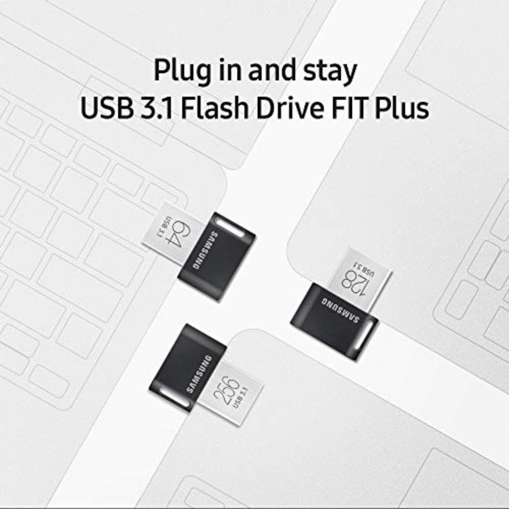 New Samsung FIT Plus USB 3.1 FLash Drive MUF-128AB 128GB (DAMAGE BOX)