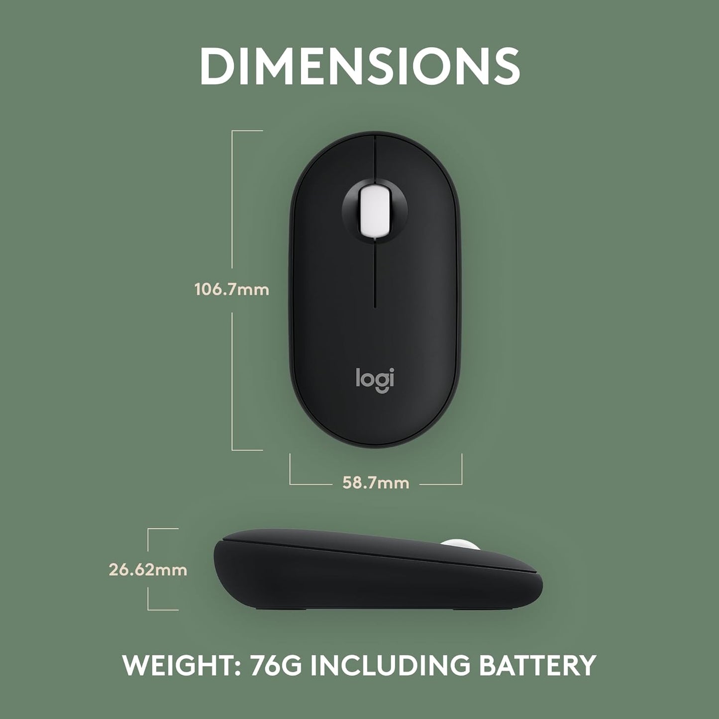 Logitech Pebble 2 M350S Bluetooth Mouse (OPEN BOX)