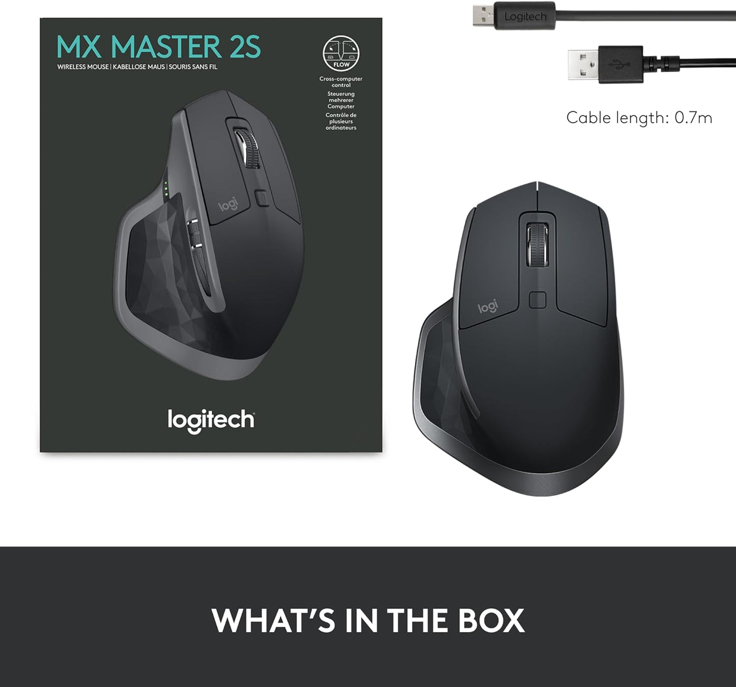 Logitech MX Master 2S Bluetooth Edition Wireless Mouse (OPEN BOX)