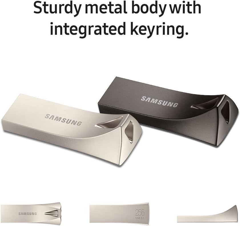 NEW SAMSUNG BAR Plus 128GB USB 3.1 Flash Drive Champagne Silver MUF-128BE3/AM