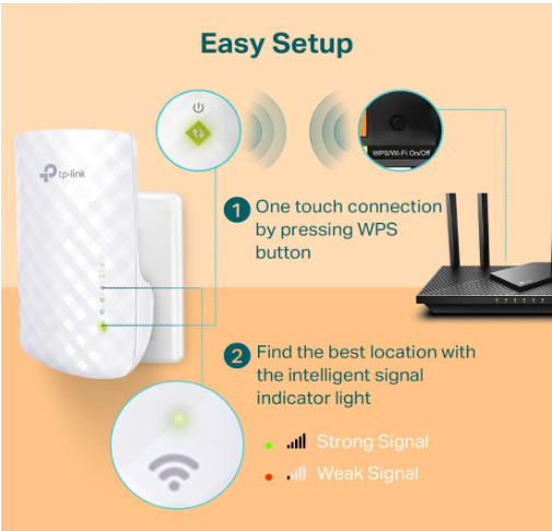 TP-Link AC750 WiFi Extender RE220 (Open Box)