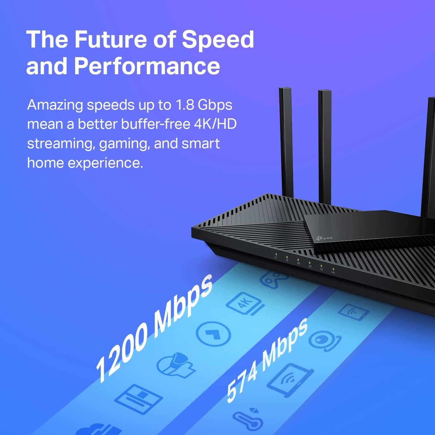 TP-Link AX1800 WiFi 6 Router V4 (Archer AX21) – Dual Band - OPEN BOX