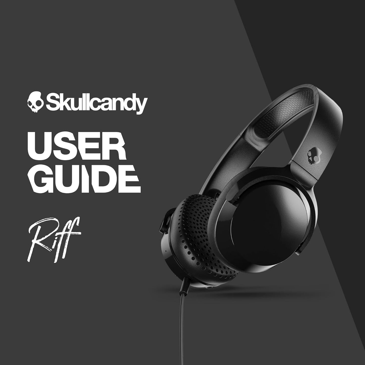 Skullcandy Riff Wired On-Ear Headphones Black S5PXY