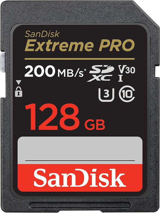 SanDisk Extreme PRO 128GB UHS-I U3 SDXC 200MB/s 4K Memory Card (DAMAGED BOX)